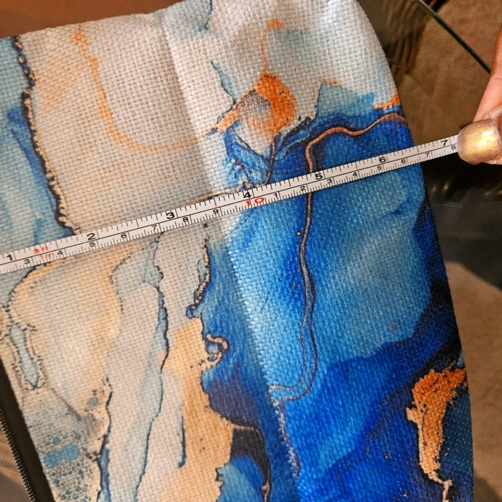 Small fabric Makeup bag with brushes